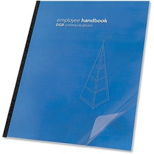 Clear View Presentation Covers For Binding Systems, Clear, 11.25 X 8.75, Unpunched, 100/box