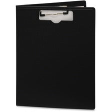 Portfolio Clipboard With Low-profile Clip, Portrait Orientation, 0.5" Clip Capacity, Holds 8.5 X 11 Sheets, Black