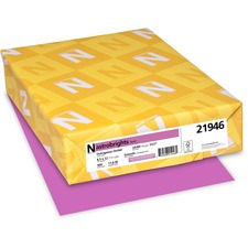 Color Paper, 24 Lb Bond Weight, 8.5 X 11, Outrageous Orchid, 500/ream