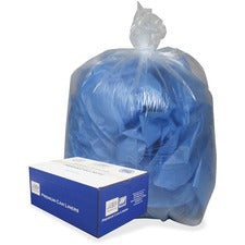 Linear Low-density Can Liners, 33 Gal, 0.63 Mil, 33" X 39", Clear, 25 Bags/roll, 10 Rolls/carton