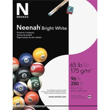 Bright White Card Stock, 96 Bright, 65 Lb Cover Weight, 8.5 X 11, 250/pack