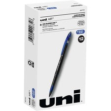 Air Porous Roller Ball Pen, Stick, Medium 0.7 Mm, Blue Ink, Black Barrel, Dozen