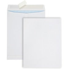 Redi-strip Security Tinted Envelope, #13 1/2, Square Flap, Redi-strip Adhesive Closure, 10 X 13, White, 100/box