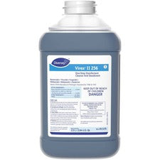 Diversey Virex II 256 Disinfectant Cleaner - Concentrate Liquid - 84.5 fl oz (2.6 quart) - Minty Scent - 2 / Carton - Blue