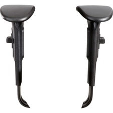 Adjustable T-pad Arms For Safco Alday And Vue Series Task Chairs And Stools, 3.5 X 10.5 X 14, Black, 2/set