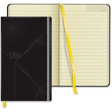 Idea Collective Journal, Hardcover With Elastic Closure, 1-subject, Wide/legal Rule, Black Cover, (120) 8.25 X 5 Sheets