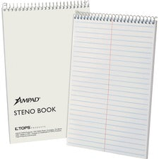 Steno Pads, Gregg Rule, Tan Cover, 70 White 6 X 9 Sheets