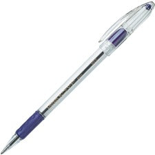 R.s.v.p. Ballpoint Pen, Stick, Medium 1 Mm, Violet Ink, Clear/violet Barrel, Dozen