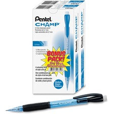 Champ Mechanical Pencil, 0.7 Mm, Hb (#2.5), Black Lead, Blue Barrel, 24/pack