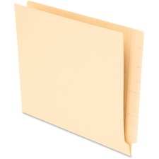 Smartshield End Tab File Folders, Straight Tabs, Letter Size, Manila, 75/box