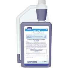Diversey Virex II 256 Disinfectant Cleaner - Concentrate Liquid - 32 fl oz (1 quart) - Minty Scent - 6 / Carton - Blue