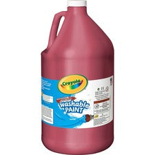 Washable Paint, Red, 1 Gal Bottle