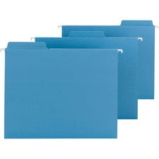 Fastab Hanging Folders, Letter Size, 1/3-cut Tabs, Blue, 20/box