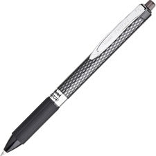 Oh! Gel Pen, Retractable, Medium 0.7 Mm, Black Ink, Black Barrel, Dozen