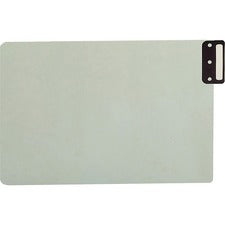 100% Recycled End Tab Pressboard Guides With Metal Tabs, 1/3-cut End Tab, Blank, 8.5 X 14, Green, 50/box
