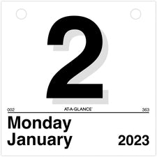 Today Is Daily Wall Calendar Refill, 6 X 6, White Sheets, 12-month (jan To Dec): 2023
