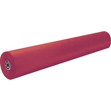 Rainbow Duo-finish Colored Kraft Paper, 35 Lb Wrapping Weight, 36" X 1,000 Ft, Scarlet
