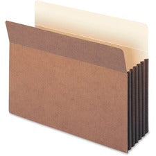 Redrope Drop-front File Pockets With Fully Lined Gussets, 5.25" Expansion, Letter Size, Redrope, 10/box