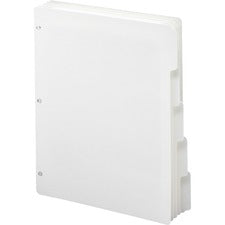 Three-ring Binder Index Divider, 5-tab, 11 X 8.5, White, 20 Sets