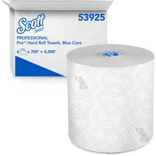 Scott Pro Paper Towel - 7.50" x 700 ft - White - Paper - Quick Drying, Absorbent, Hygienic - For Hand, Washroom, Breakroom, Restroom, Guest, Employee - 6 / Carton
