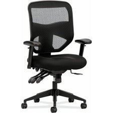 Vl532 Mesh High-back Task Chair, Supports Up To 250 Lb, 17" To 20.5" Seat Height, Black