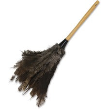 Impact Products Economy Ostrich Feather Duster - 30" Overall Length - 12 / Carton - Brown, Gray