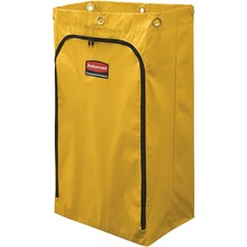 Rubbermaid Commercial 6173 Cleaning Cart 24-Gallon Replacement Bags - 24 gal Capacity - 6.50" Width x 9.10" Length - Yellow - Vinyl - 4/Carton - Janitorial Cart