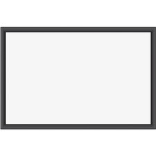 Magnetic Dry Erase Board With Wood Frame, 36 X 24, White Surface, Black Wood Frame