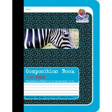 Composition Book, D'nealian 1-3, Zaner-bloser 2-3, Illustration Boxes/college Rule, Blue Cover, (100) 9.75 X 7.5 Sheets