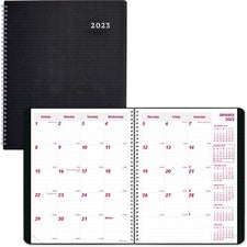 Duraflex 14-month Planner, 8.88 X 7.13, Black Cover, 14-month (dec To Jan): 2022 To 2024