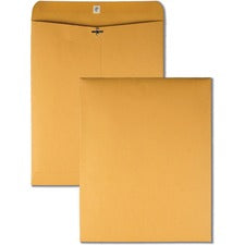 Clasp Envelope, 32 Lb Bond Weight Kraft, #14 1/2, Square Flap, Clasp/gummed Closure, 11.5 X 14.5, Brown Kraft, 100/box