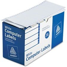 Dot Matrix Printer Mailing Labels, Pin-fed Printers, 1.94 X 4, White, 5,000/box