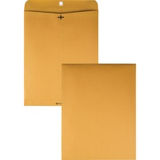 Clasp Envelope, 28 Lb Bond Weight Kraft, #110, Square Flap, Clasp/gummed Closure, 12 X 15.5, Brown Kraft, 100/box