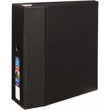 Heavy-duty Non-view Binder With Durahinge, Locking One Touch Ezd Rings And Thumb Notch, 3 Rings, 5" Capacity, 11 X 8.5, Black