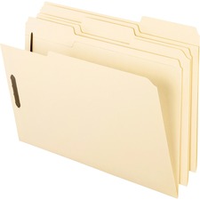 Manila Fastener Folders, 1/3-cut Tabs, 2 Fasteners, Letter Size, Manila Exterior, 50/box