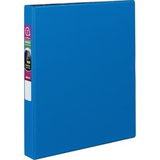 Durable Non-view Binder With Durahinge And Slant Rings, 3 Rings, 1" Capacity, 11 X 8.5, Blue