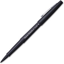 Point Guard Flair Felt Tip Porous Point Pen, Stick, Medium 0.7 Mm, Black Ink, Black Barrel, 36/box