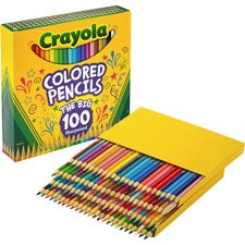 Long-length Colored Pencil Set, 3.3 Mm, 2b (#1), Assorted Lead/barrel Colors, 100/pack