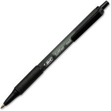 Soft Feel Ballpoint Pen Value Pack, Retractable, Medium 1 Mm, Black Ink, Black Barrel, 36/pack