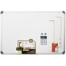 Euro-style Magnetic Dry-erase Aluminum Frame Boards, 36 X 24, White Surface, Silver Aluminum Frame