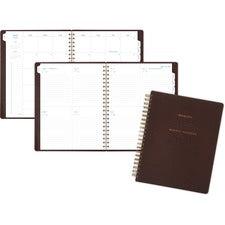 Signature Collection Academic Weekly/monthly Planners, 11.5 X 8, Distressed Brown Cover, 13-month (july-july): 2023-2024