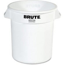 Rubbermaid Commercial Brute 10-Gallon Vented Container - 10 gal Capacity - Round - Tear Resistant, Reinforced, UV Coated, Damage Resistant, Warp Resistant, Handle, Warp Resistant, Damage Resistant, Crack Resistant, Handle - 17.3" Height x 15.6" Diameter -