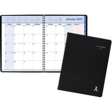 Quicknotes Special Edition Monthly Planner, 11 X 8.25, Black/pink Cover, 12-month (jan To Dec): 2023