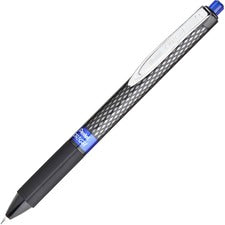 Oh! Gel Pen, Retractable, Medium 0.7 Mm, Blue Ink, Black Barrel, Dozen