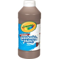 Washable Paint, Brown, 16 Oz Bottle