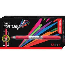 Intensity Fine Tip Permanent Marker, Fine Bullet Tip, Rambunctious Red, Dozen