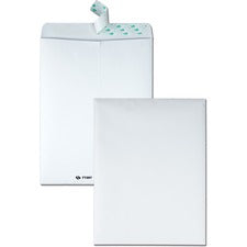 Tech-no-tear Catalog Envelope, Paper Exterior, #13 1/2, Cheese Blade Flap, Self-adhesive Closure, 10 X 13, White, 100/box
