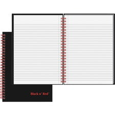 Hardcover Twinwire Notebooks, Scribzee Compatible, 1-subject, Wide/legal Rule, Black Cover, (70) 8.25 X 5.88 Sheets
