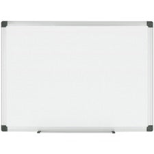 Porcelain Value Dry Erase Board, 48 X 96, White Surface, Silver Aluminum Frame