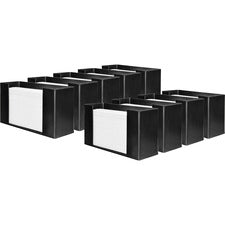 Genuine Joe Folded Paper Towel Dispenser - C Fold, Multifold Dispenser - 6.8" Height x 11.5" Width x 4.1" Depth - Black - Wall Mountable - 9 / Carton